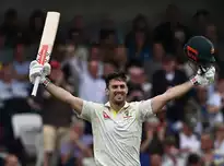 Mitch Marsh hit a spectacular century in his comeback Test.